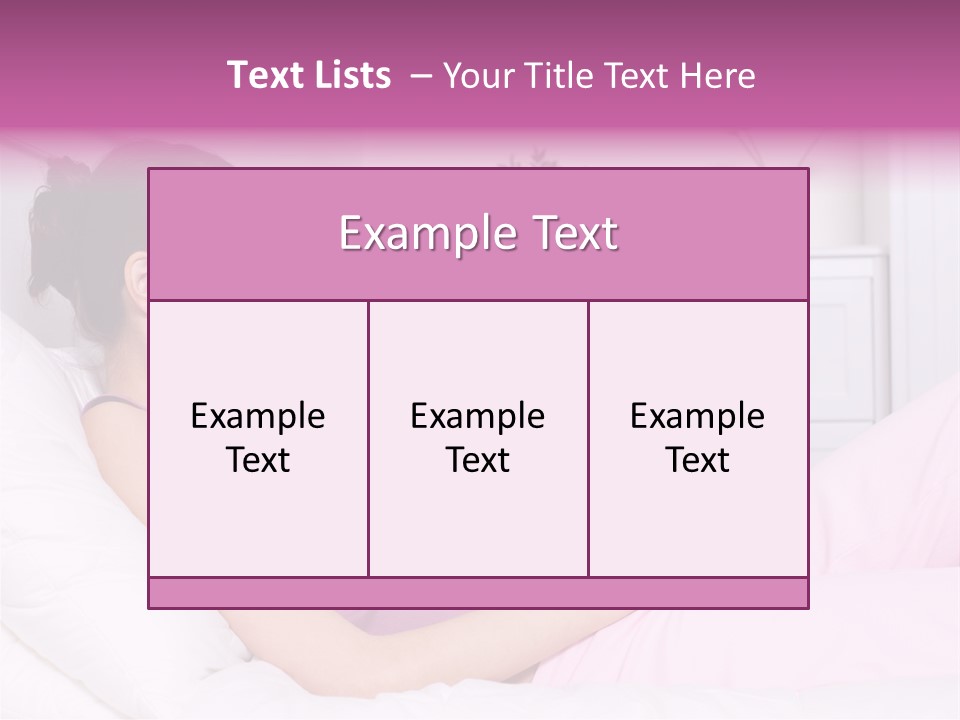 One Caucasian Cute PowerPoint Template