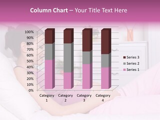 One Caucasian Cute PowerPoint Template