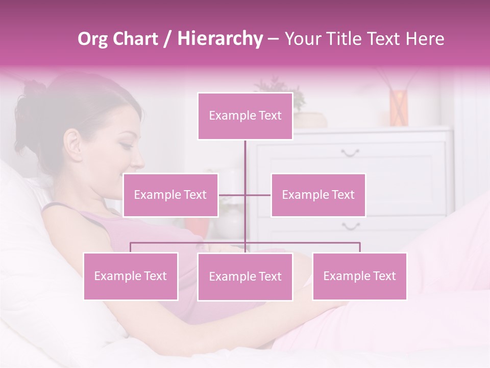 One Caucasian Cute PowerPoint Template