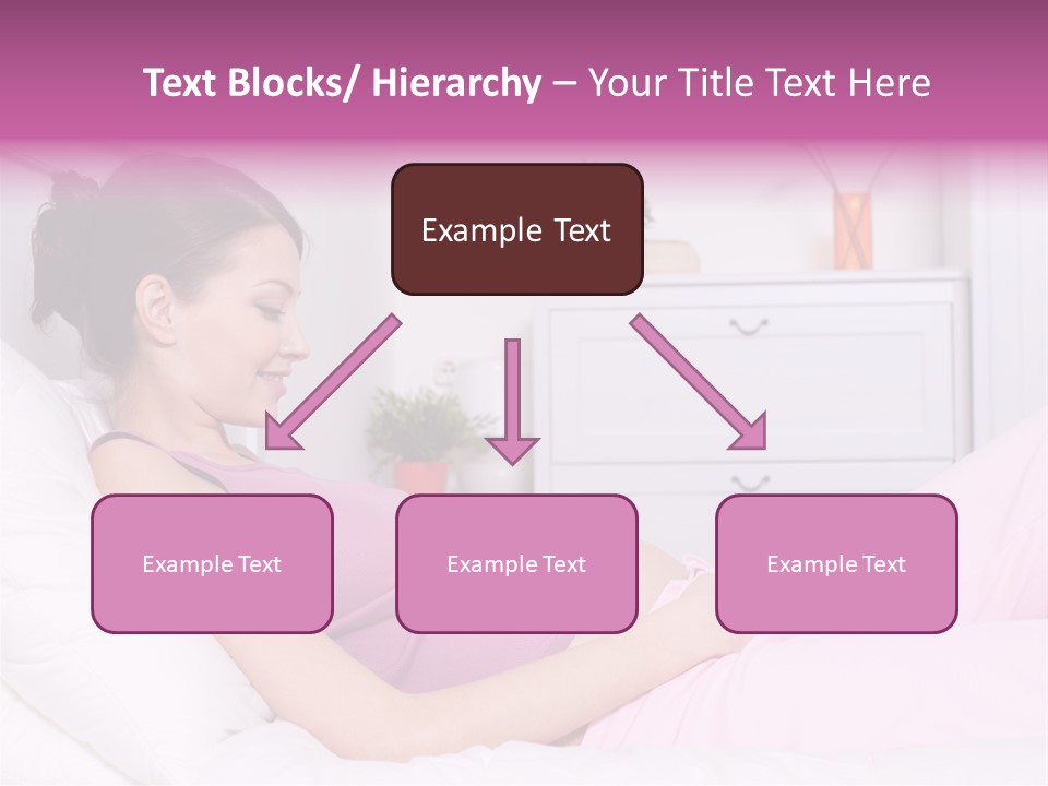 One Caucasian Cute PowerPoint Template