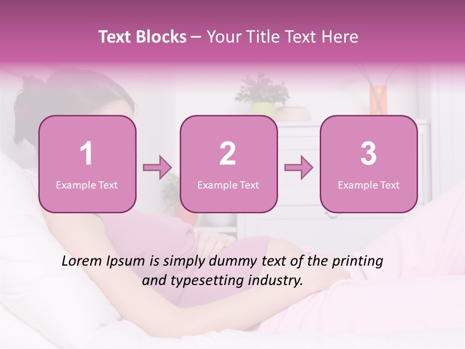 One Caucasian Cute PowerPoint Template
