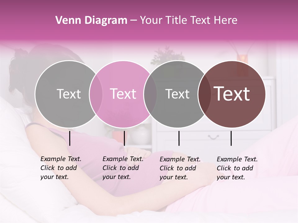 One Caucasian Cute PowerPoint Template