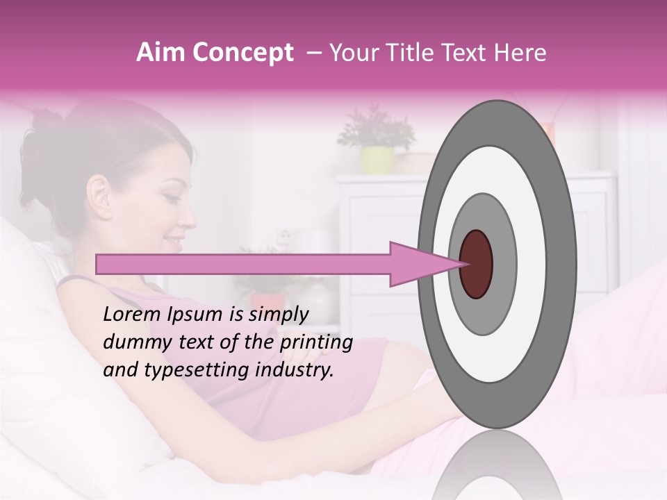 One Caucasian Cute PowerPoint Template