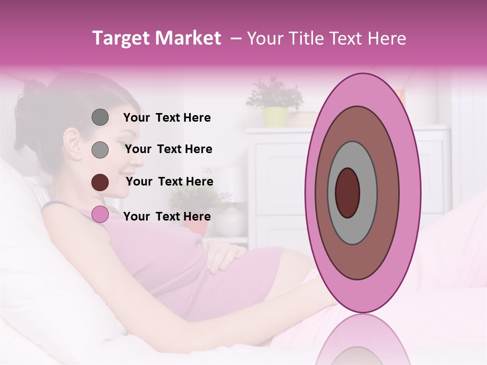 One Caucasian Cute PowerPoint Template