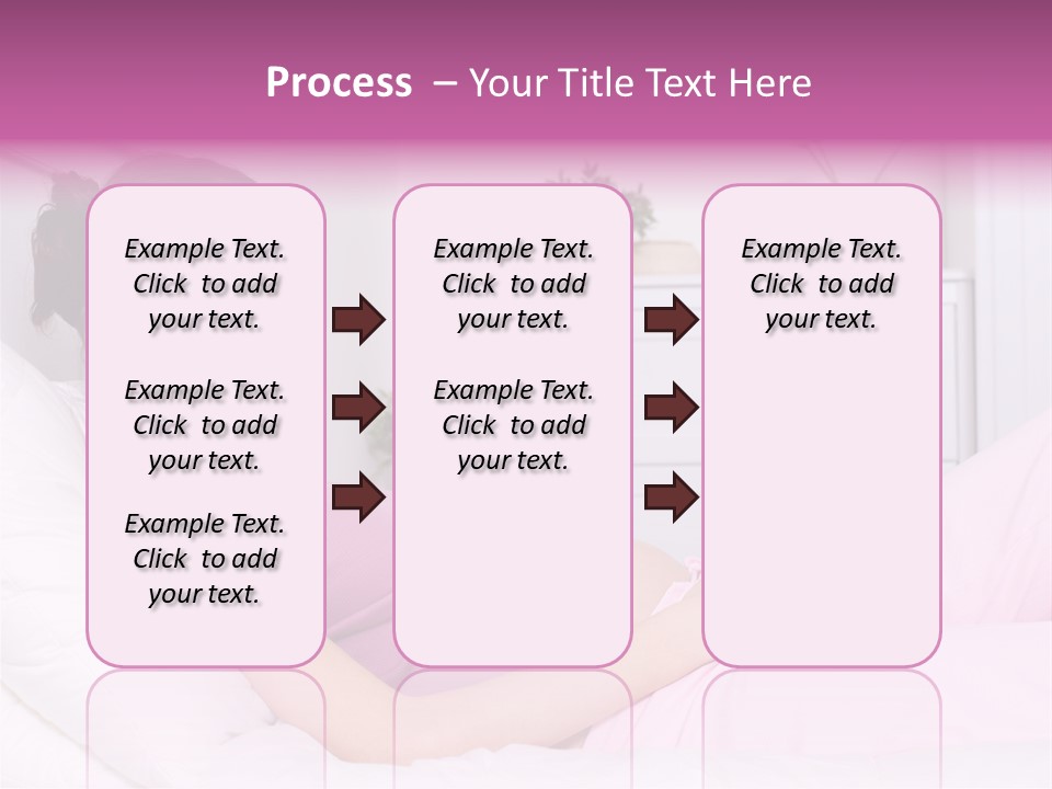 One Caucasian Cute PowerPoint Template