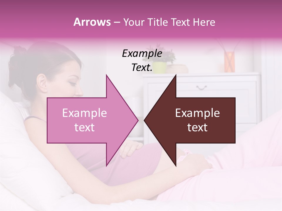 One Caucasian Cute PowerPoint Template