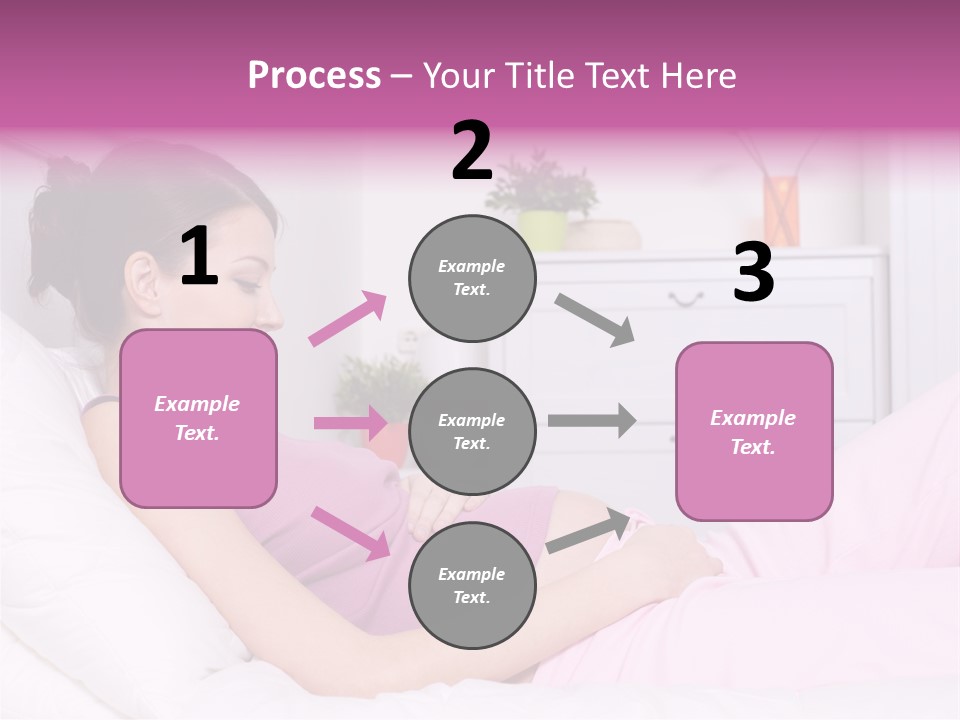 One Caucasian Cute PowerPoint Template