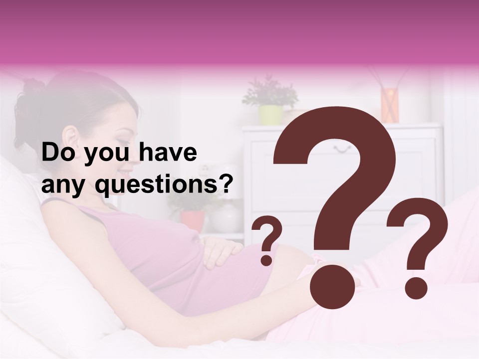 One Caucasian Cute PowerPoint Template