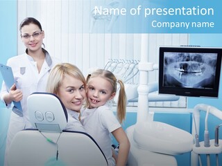 Stomatology Doctor Three PowerPoint Template