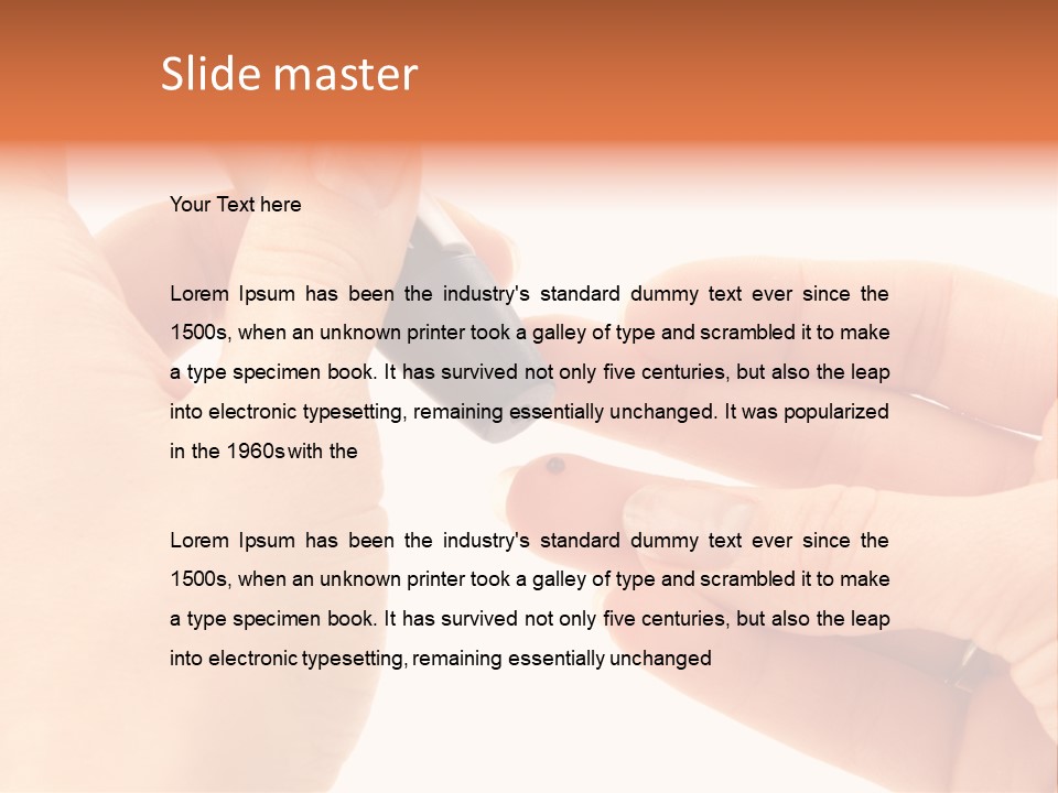 Closeup Equipment Pain PowerPoint Template