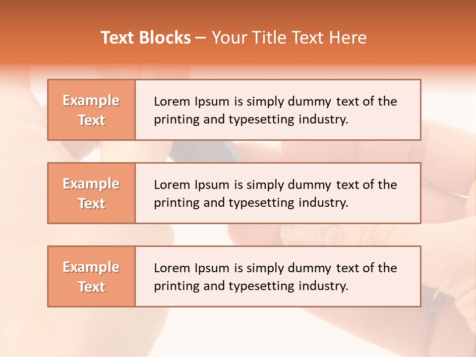 Closeup Equipment Pain PowerPoint Template