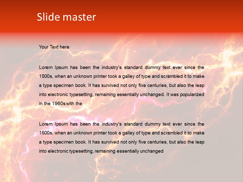 Lightning Weather Danger PowerPoint Template