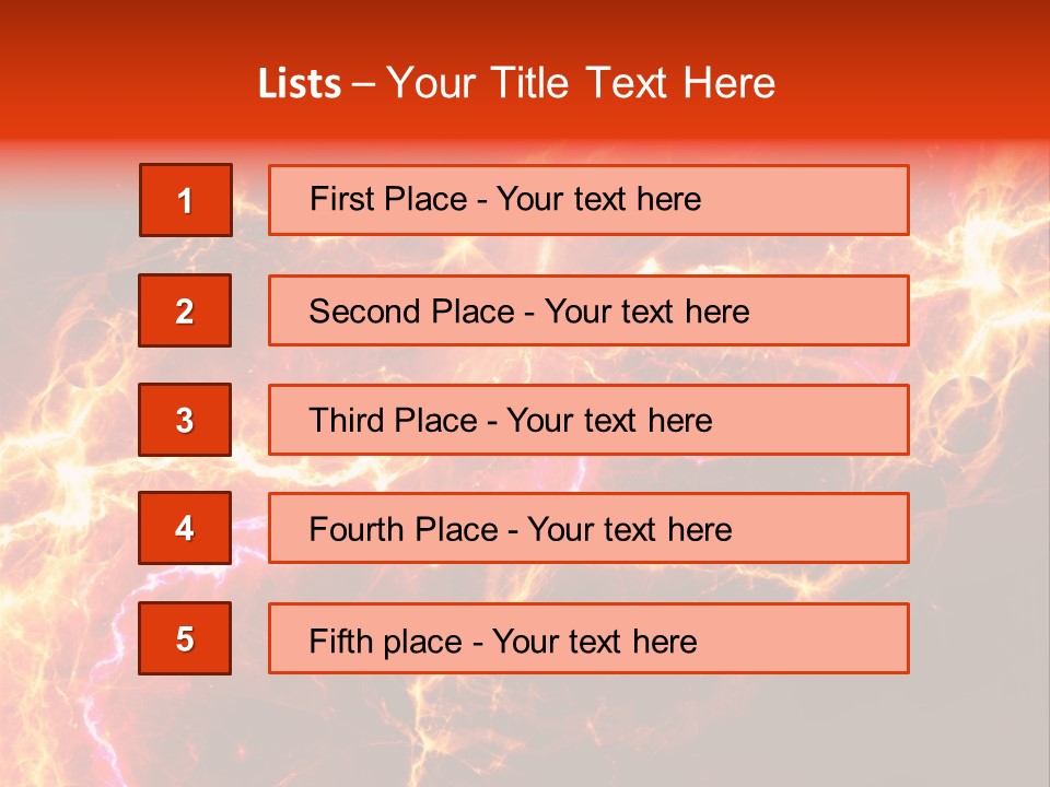 Lightning Weather Danger PowerPoint Template