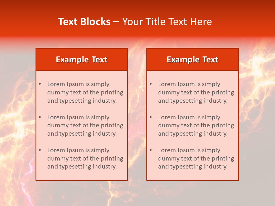 Lightning Weather Danger PowerPoint Template
