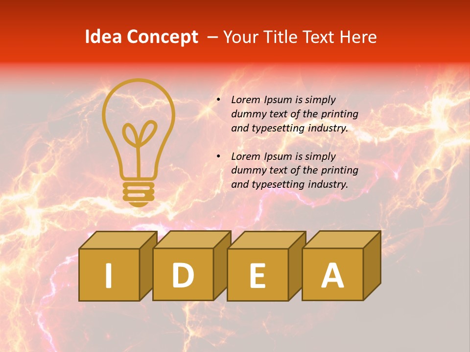Lightning Weather Danger PowerPoint Template