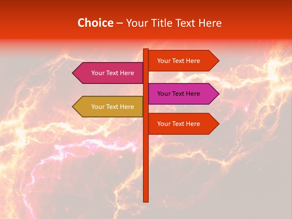 Lightning Weather Danger PowerPoint Template