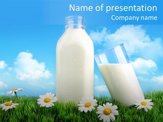 Ground Cow Nutrition PowerPoint Template