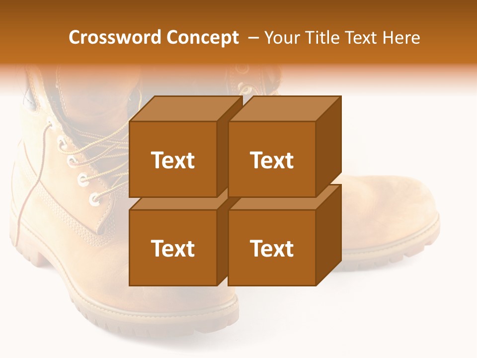 Timber Lace Boot PowerPoint Template