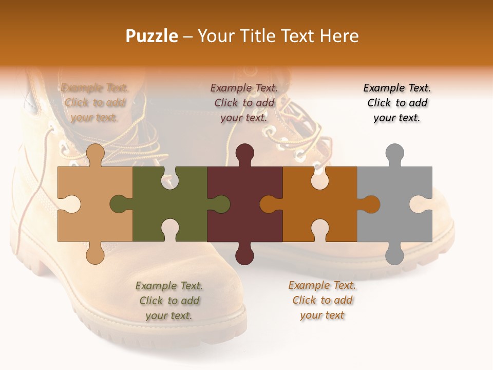 Timber Lace Boot PowerPoint Template