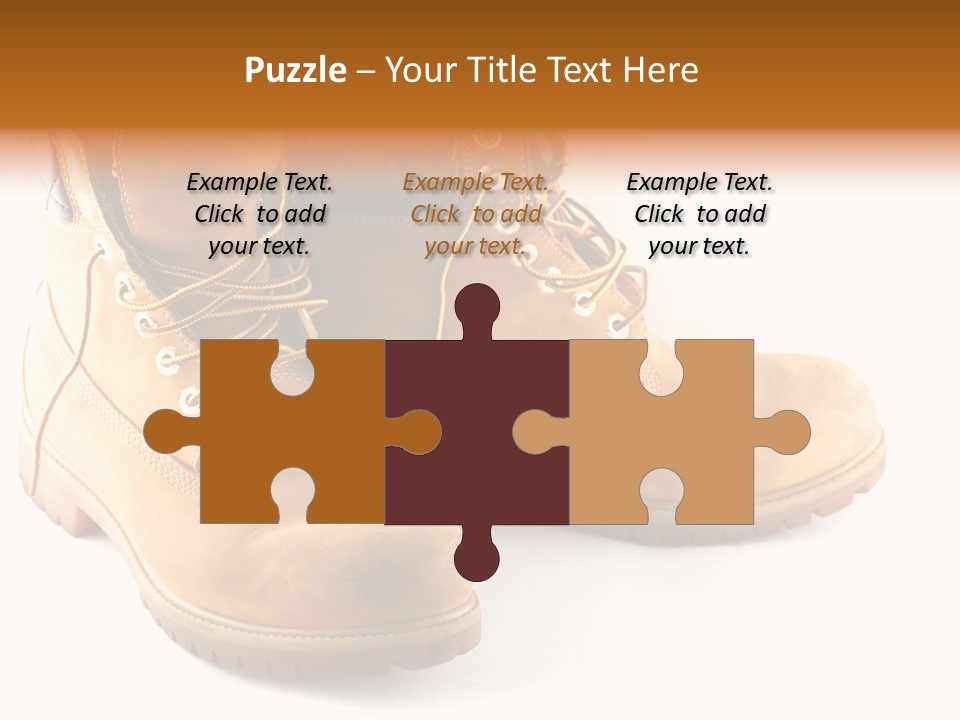 Timber Lace Boot PowerPoint Template
