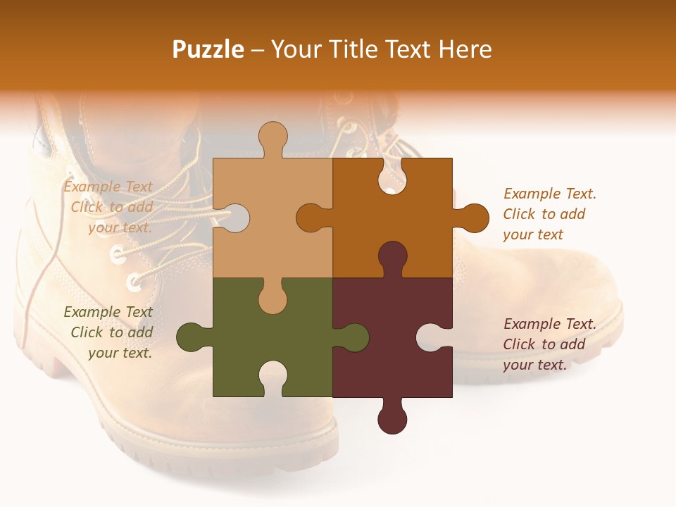 Timber Lace Boot PowerPoint Template