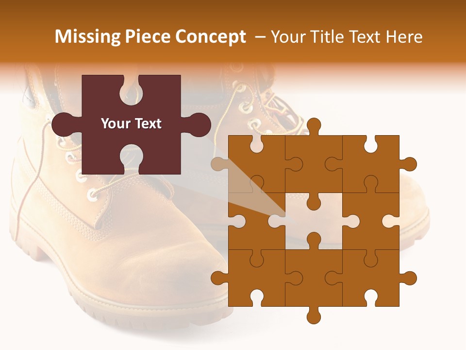 Timber Lace Boot PowerPoint Template