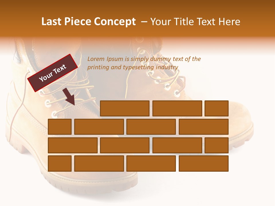 Timber Lace Boot PowerPoint Template