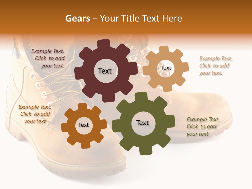 Timber Lace Boot PowerPoint Template