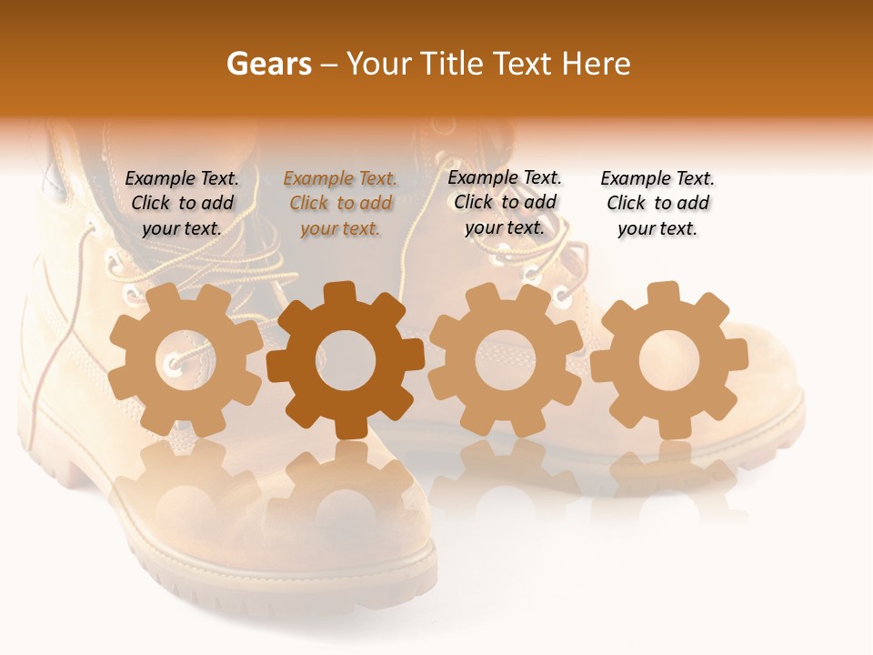 Timber Lace Boot PowerPoint Template