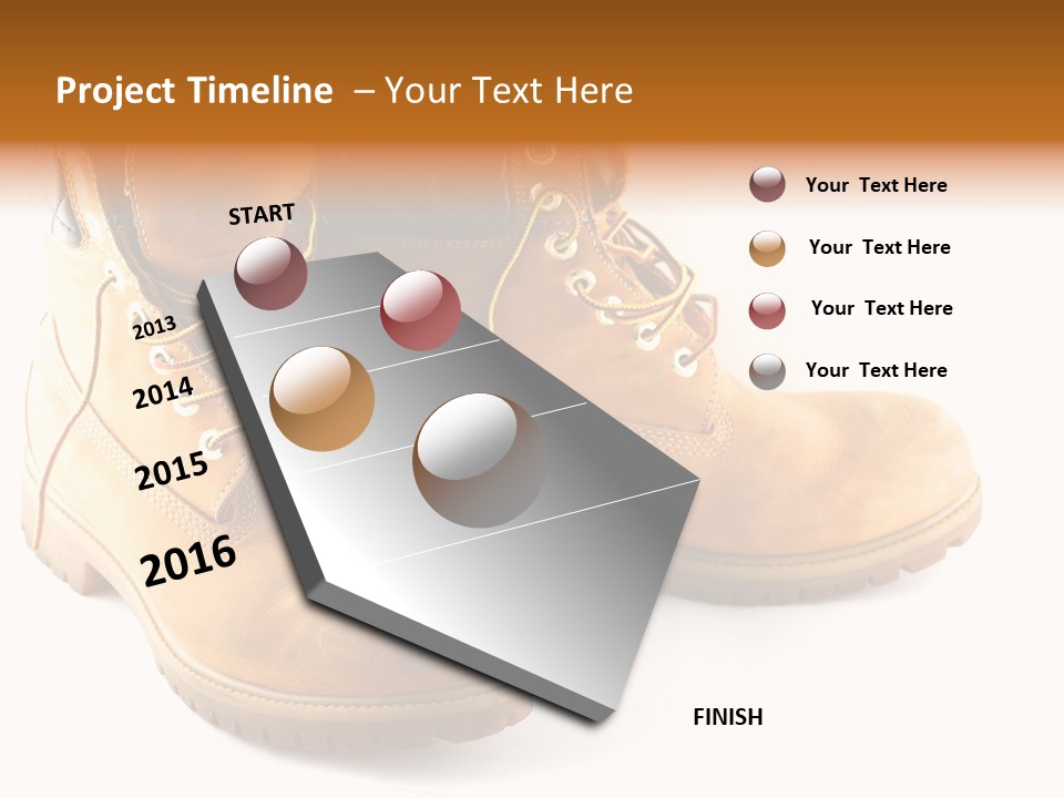 Timber Lace Boot PowerPoint Template