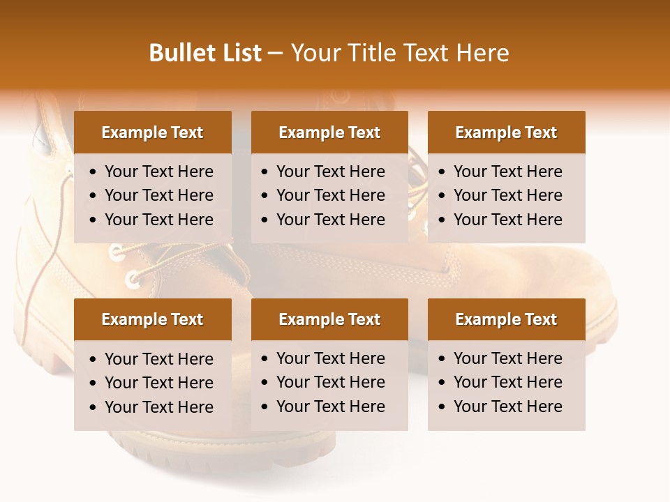 Timber Lace Boot PowerPoint Template