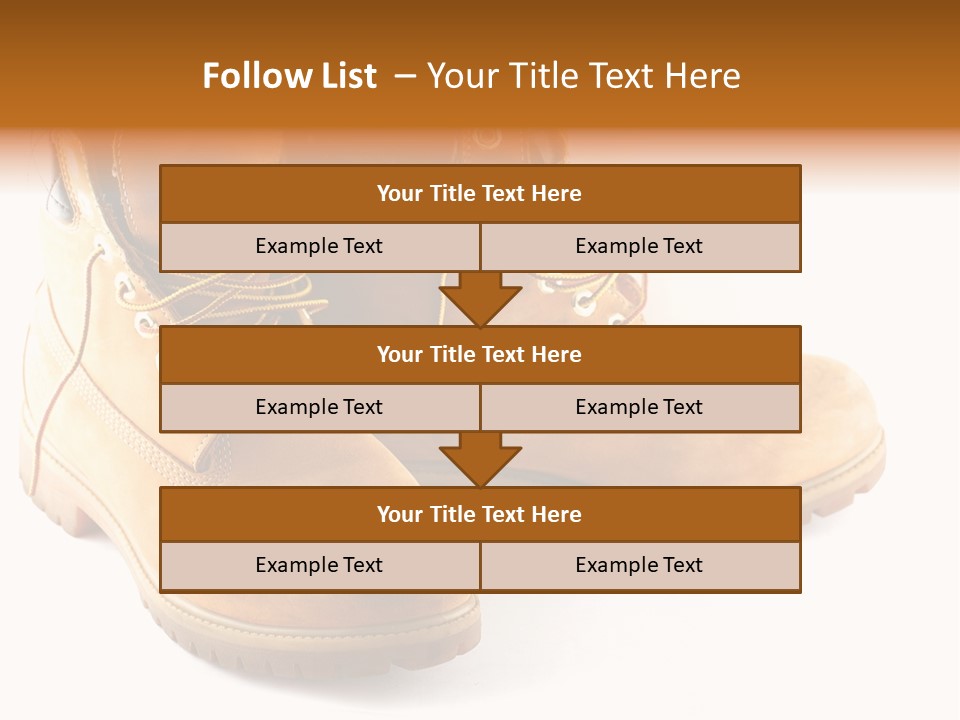 Timber Lace Boot PowerPoint Template
