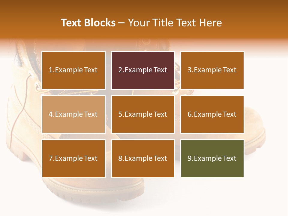 Timber Lace Boot PowerPoint Template