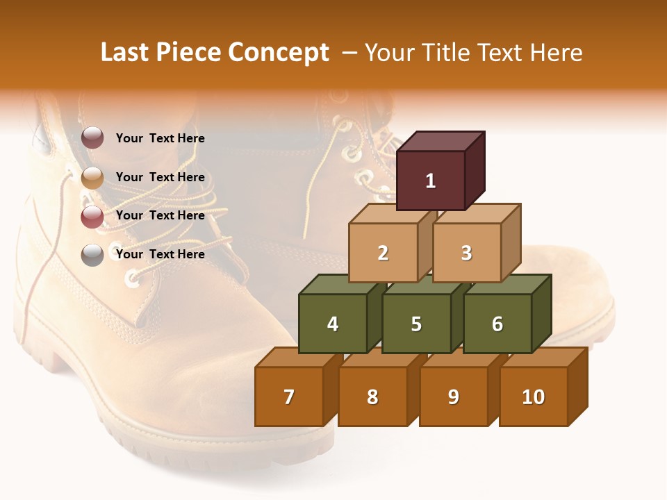 Timber Lace Boot PowerPoint Template