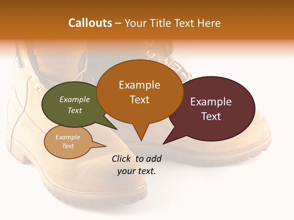 Timber Lace Boot PowerPoint Template