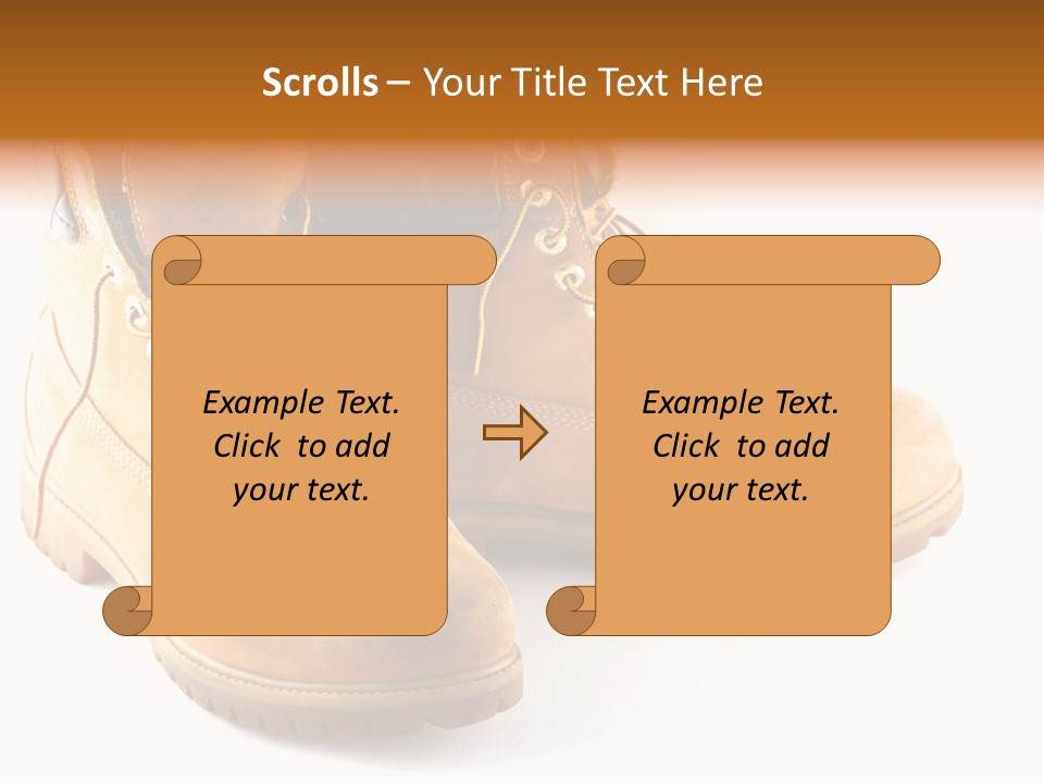 Timber Lace Boot PowerPoint Template