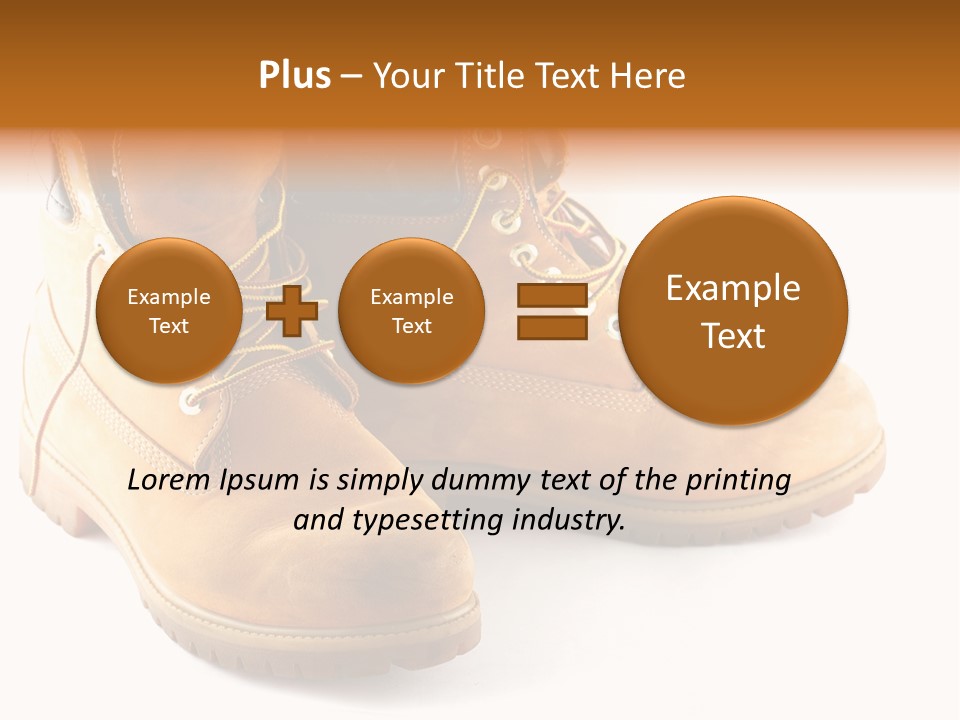 Timber Lace Boot PowerPoint Template