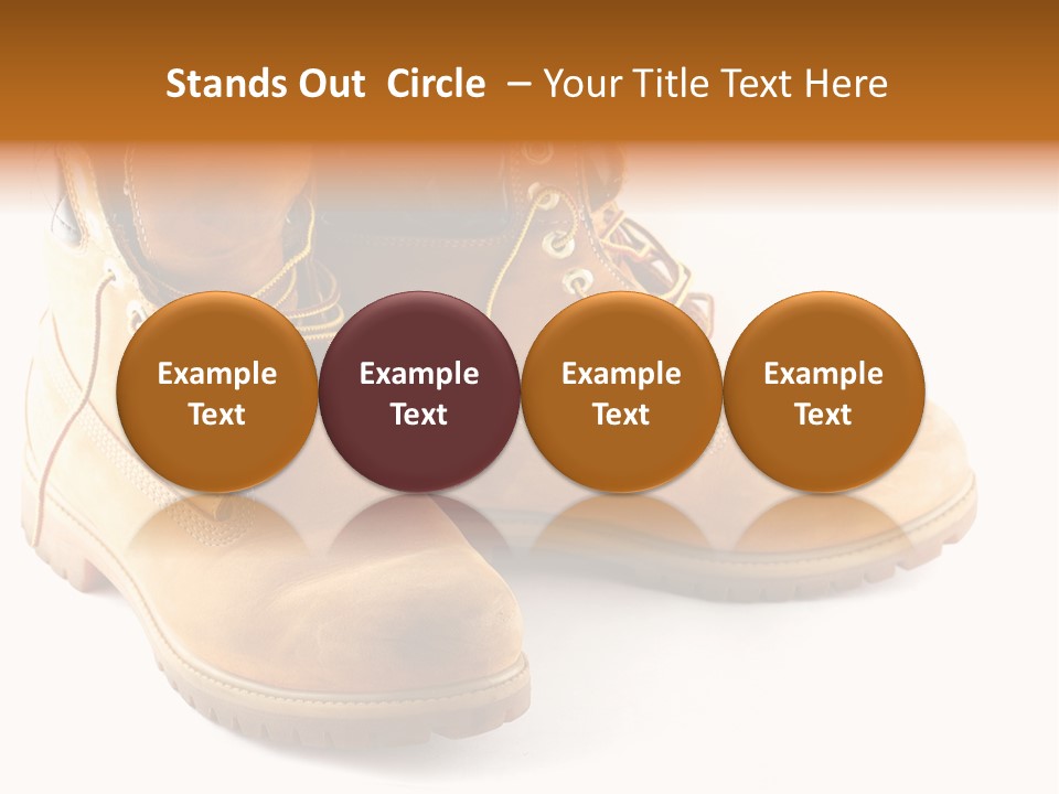 Timber Lace Boot PowerPoint Template