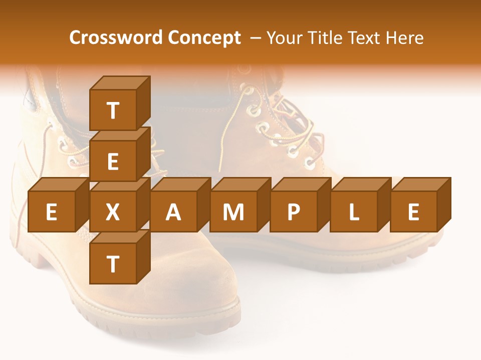 Timber Lace Boot PowerPoint Template