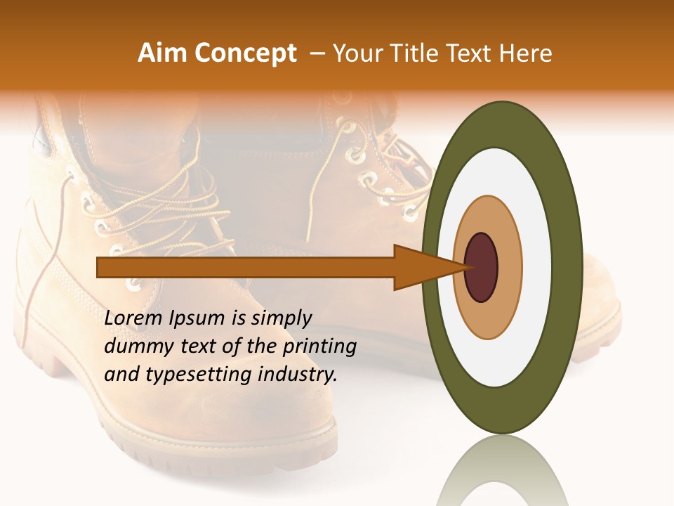 Timber Lace Boot PowerPoint Template