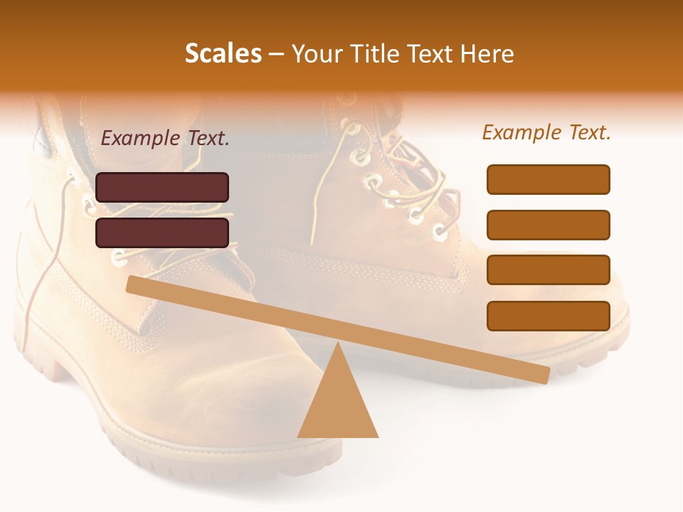 Timber Lace Boot PowerPoint Template