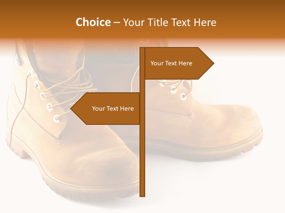 Timber Lace Boot PowerPoint Template