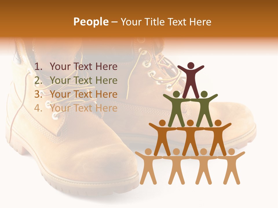 Timber Lace Boot PowerPoint Template