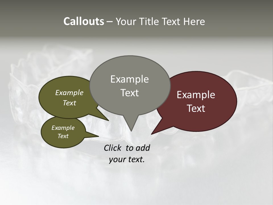 Gum Lips Filling PowerPoint Template