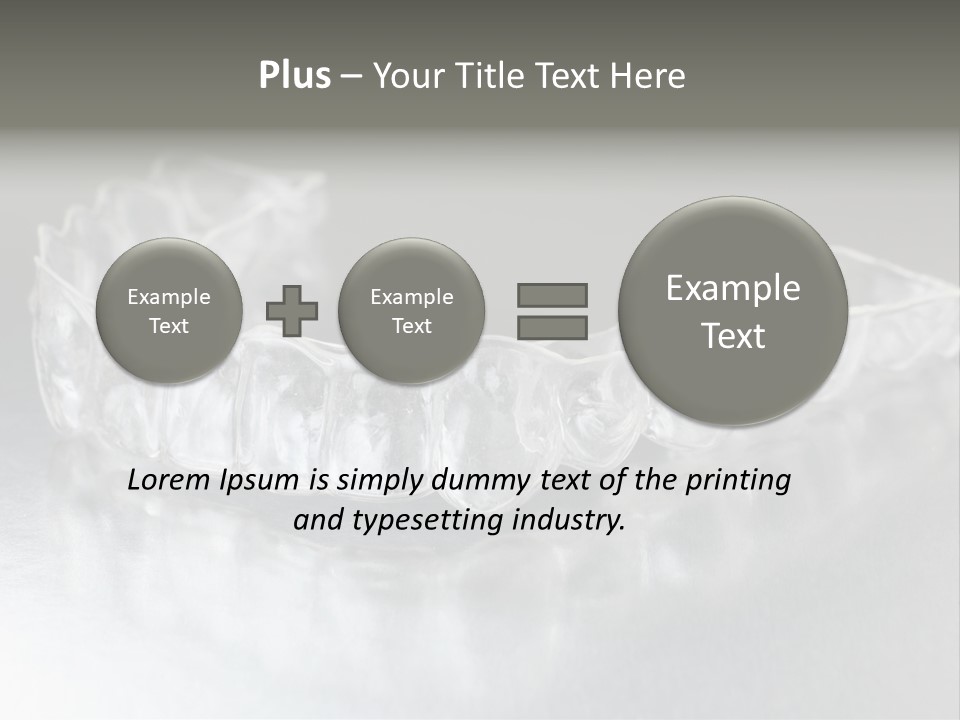Gum Lips Filling PowerPoint Template