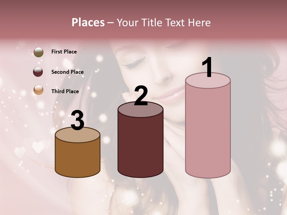 Hair Girl Face PowerPoint Template