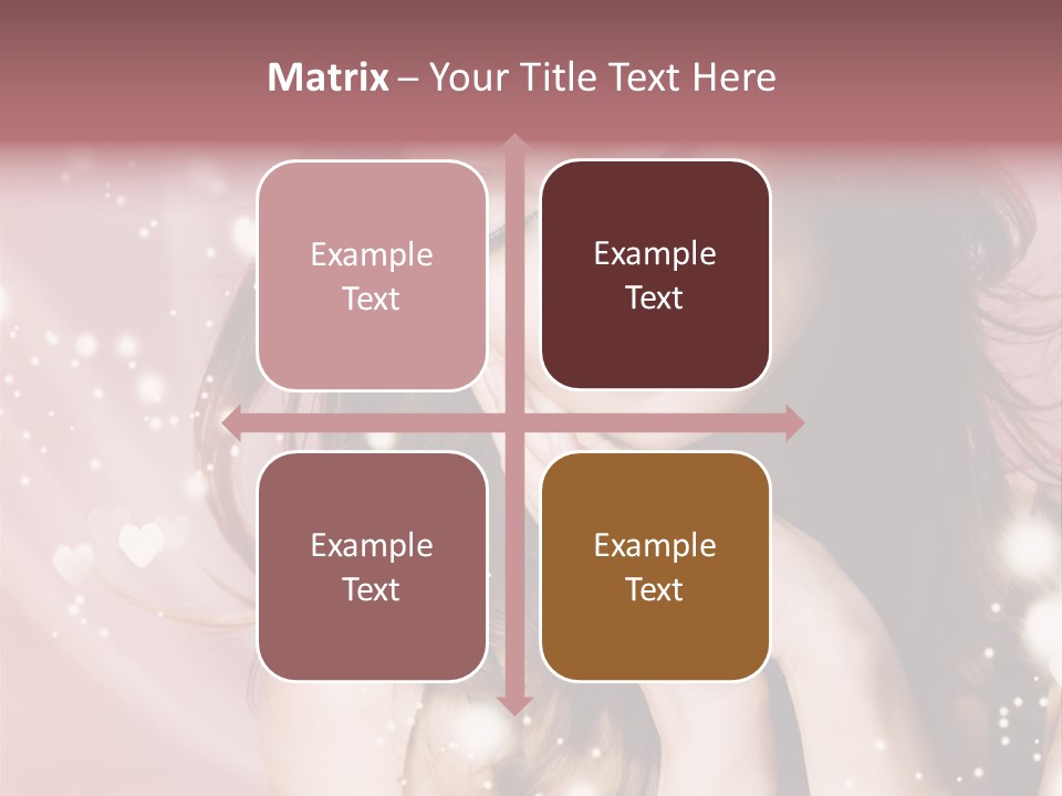 Hair Girl Face PowerPoint Template