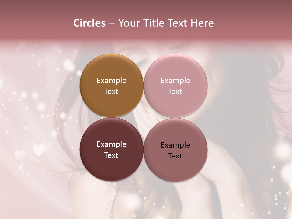 Hair Girl Face PowerPoint Template