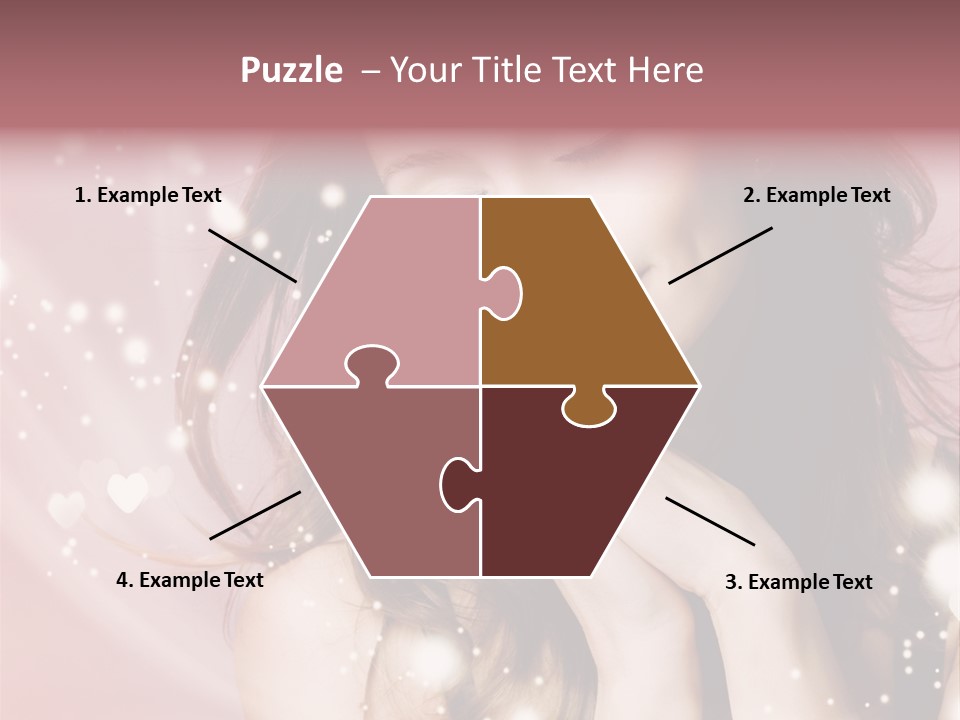 Hair Girl Face PowerPoint Template