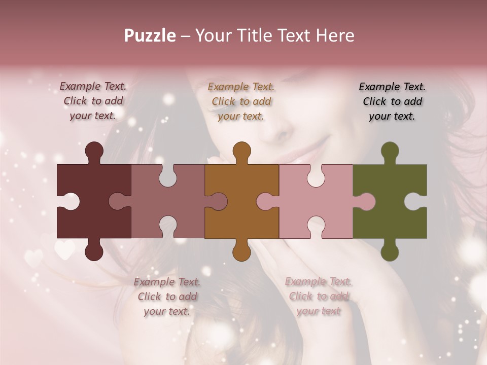 Hair Girl Face PowerPoint Template